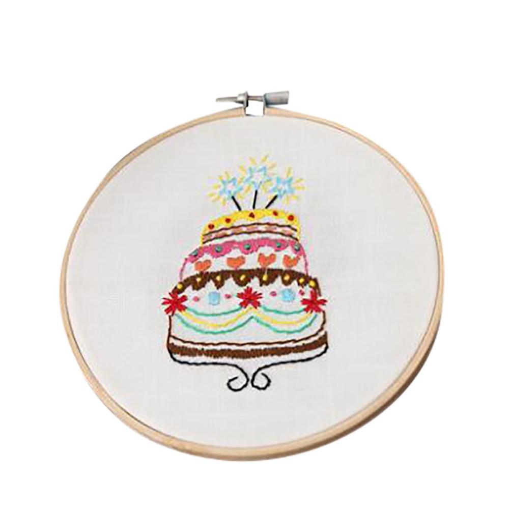 Full Range of Embroidery Cross Stitch Stamped Embroidery Cloth with Floral Kit: J