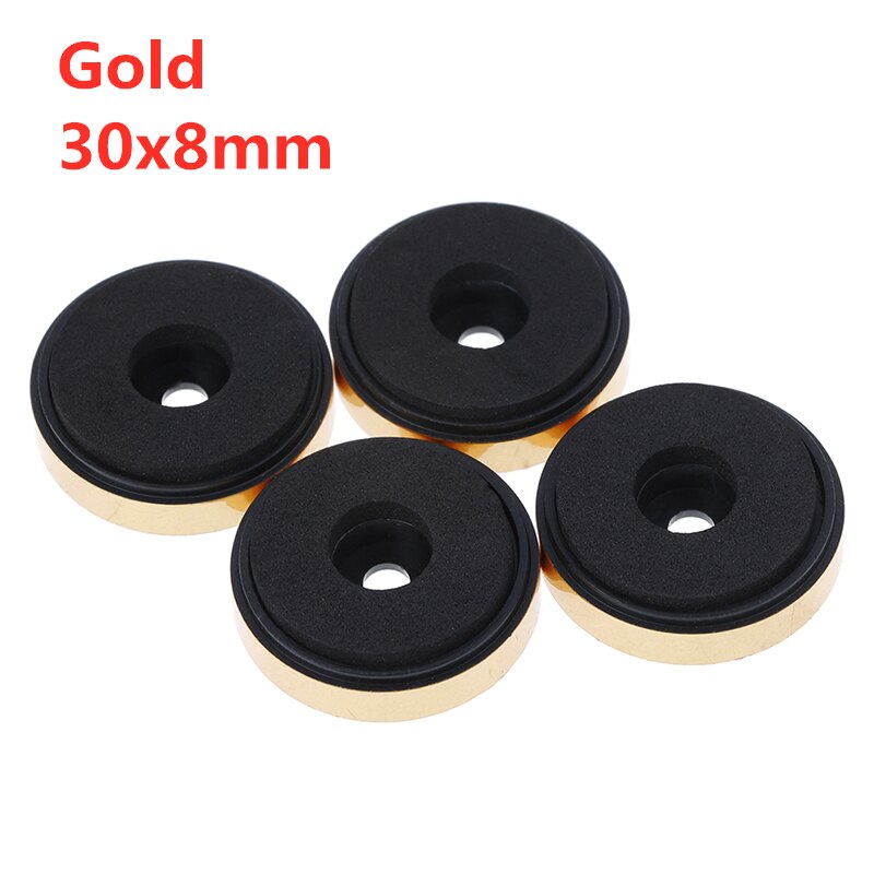 4 Pz/lotto 30x8 millimetri 40x11mm FAI DA TE Picchi di Altoparlanti Del Basamento Piedini Audio Attivo Altoparlanti Parti di Riparazione home Theater Sistema Audio Commercio All'ingrosso: Gold 30x8mm