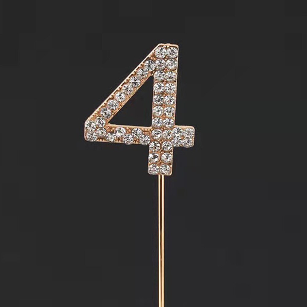 Digitale Kuchen Topper 0-9 Strass Anzahl Geburtstag Jahrestag Partei Kuchen Dekoration Werkzeug Backen Karte Hochzeit Dekoration: J4