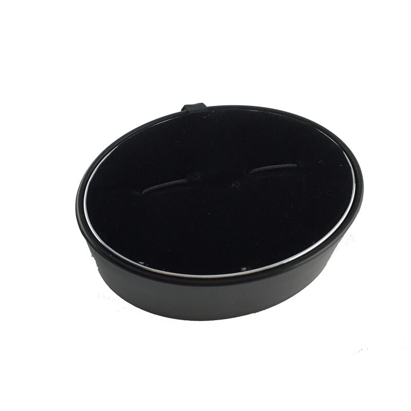 Caja de para gemelos, 1 par, caja de joyería negra, marrón, , cajas de almacenamiento de embalaje, bandeja de exhibición de joyería, contenedor: CTB043 BK box only