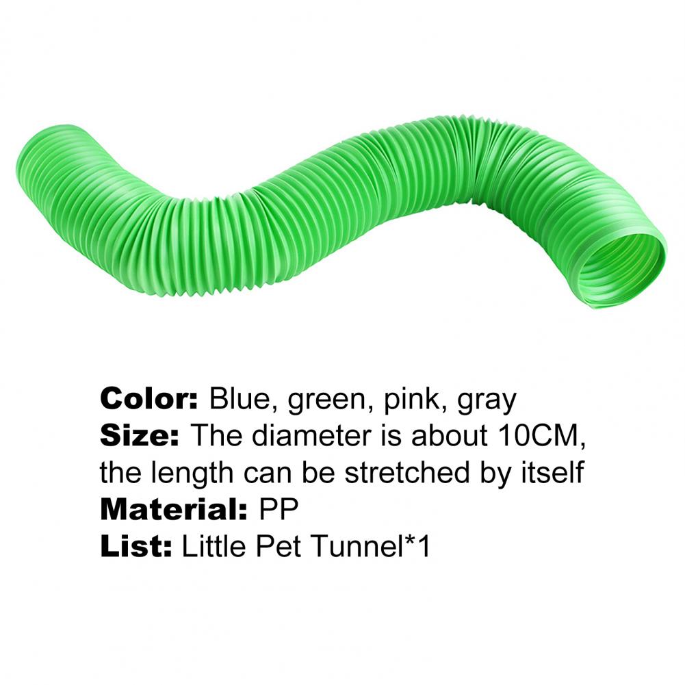 Small Pet Tunnel Collapsible Expandable PP Small Animal Play Tunnel for Guinea Pigs