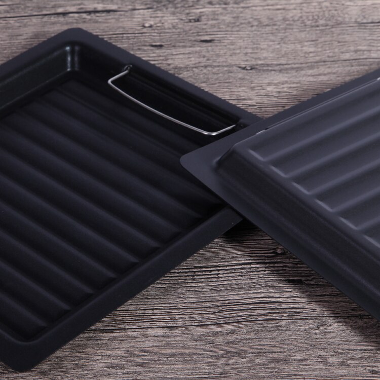 Piastra griglia barbecue strumento di casa Coreana di stile barbecue antiaderente ispessimento acciaio inox padella arrosto piastra esterna del carbone di legna arrosto piatto