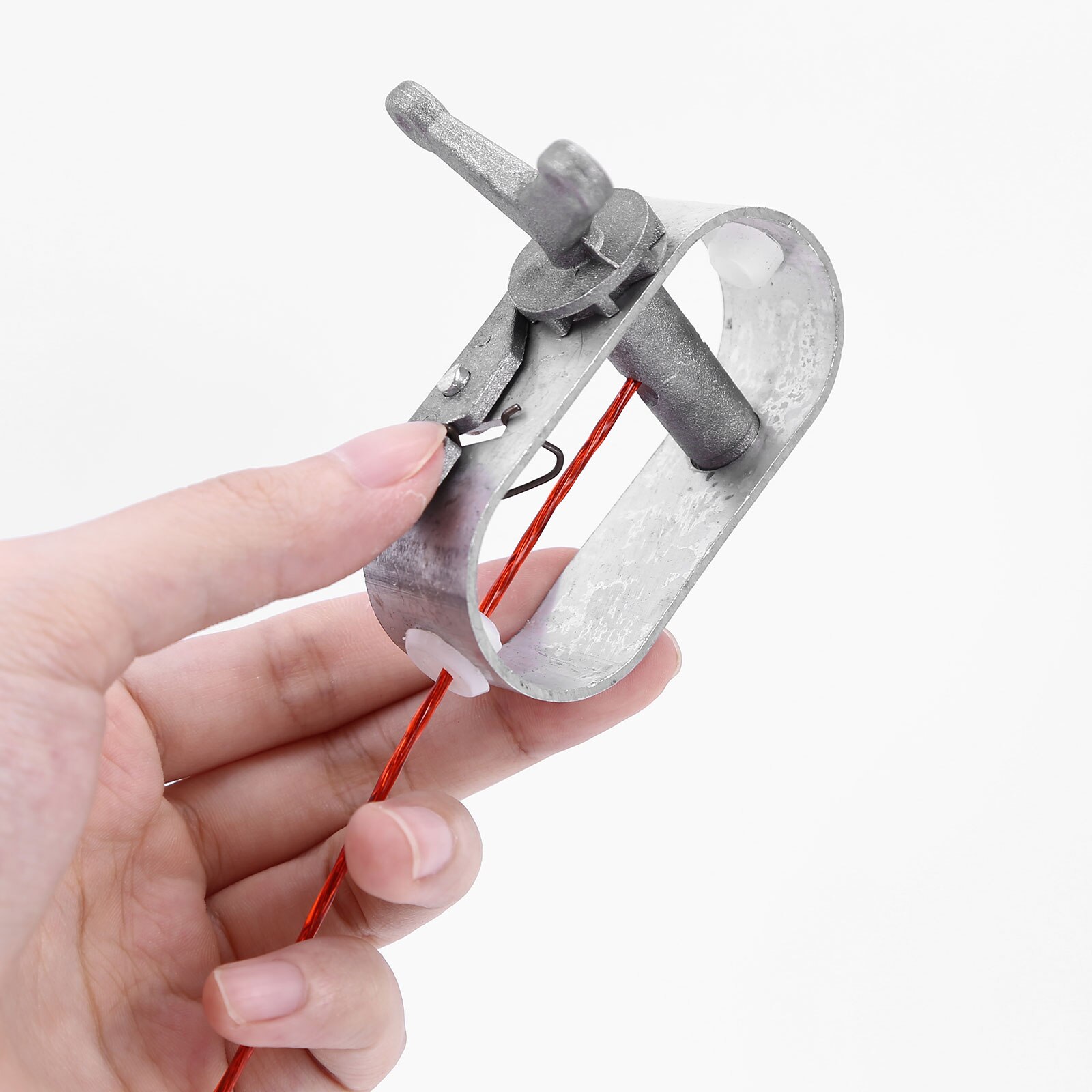 Pro Swimming Pool Cover Cable Winch Kit 100ft for Above Ground Swimming Pool Cover Plastic-coated Wire Fastener