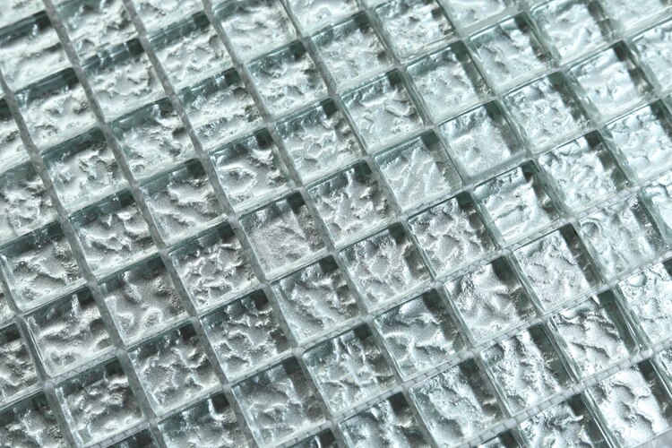Silver Glass Mosaic Kitchen Backsplash JMFGT2014 Bathroom Glass Mosaics Wall Tile