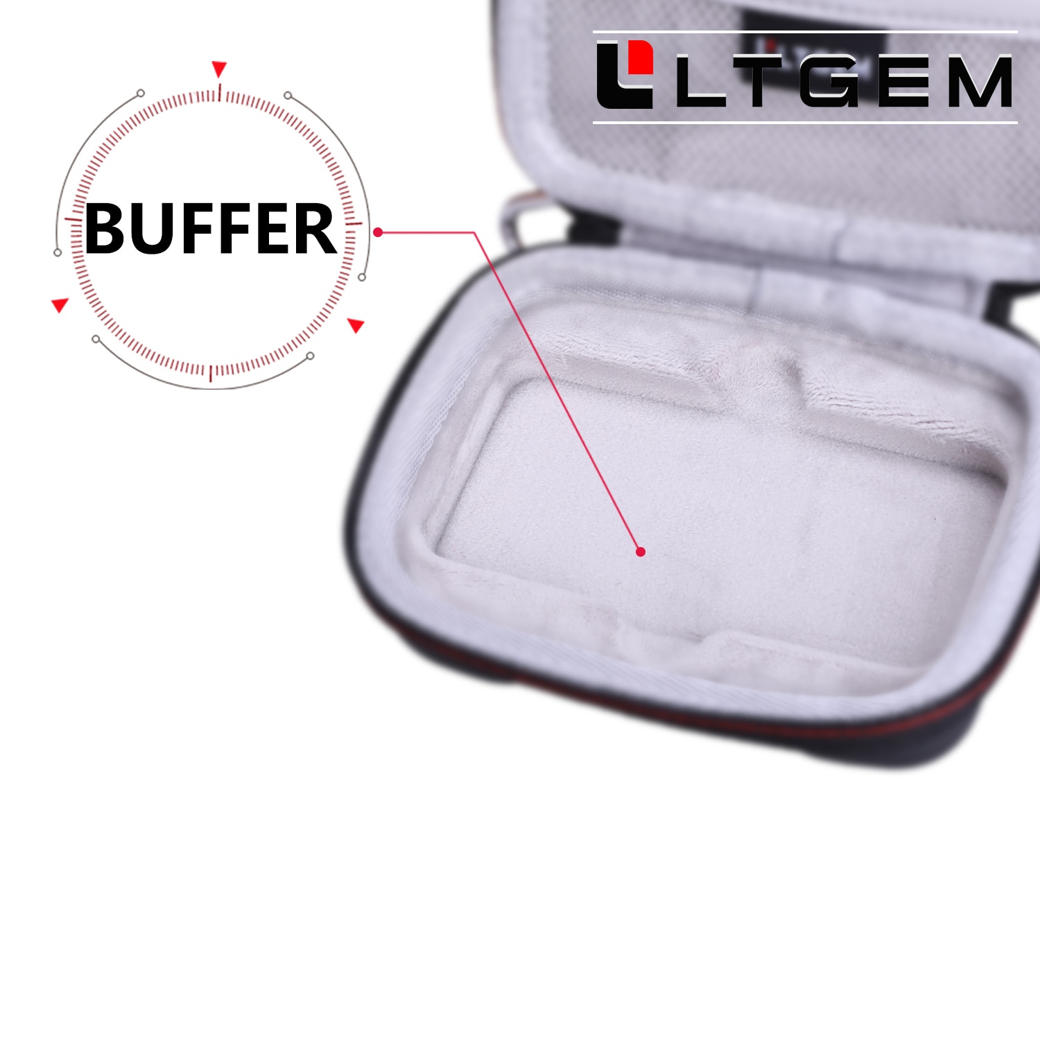 Ltgem Waterdichte Eva Hard Case Voor Cruciale 500Gb X8 Draagbare Ssd-Tot 1050 Mb/s-Usb 3.2-USB-C,USB-A-CT500X8 SSD9