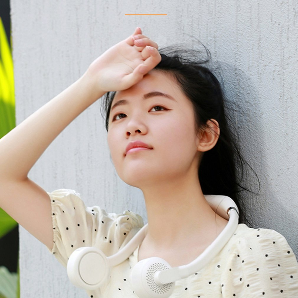 Wearable Neck Fan - Hands-Free Personal Mini Bladeless Fan - USB Rechargeable for Travel, Sports, Office