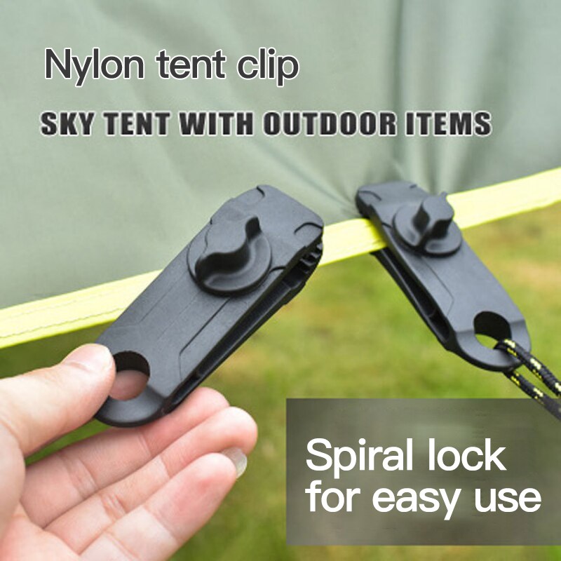 1/5/8/10Pcs Tarpaulin Clip Awning Tent Clamp Canopy Lashing Buckle Jaw Grip Outdoor Camping Hook Anchor Windproof Rope Barb