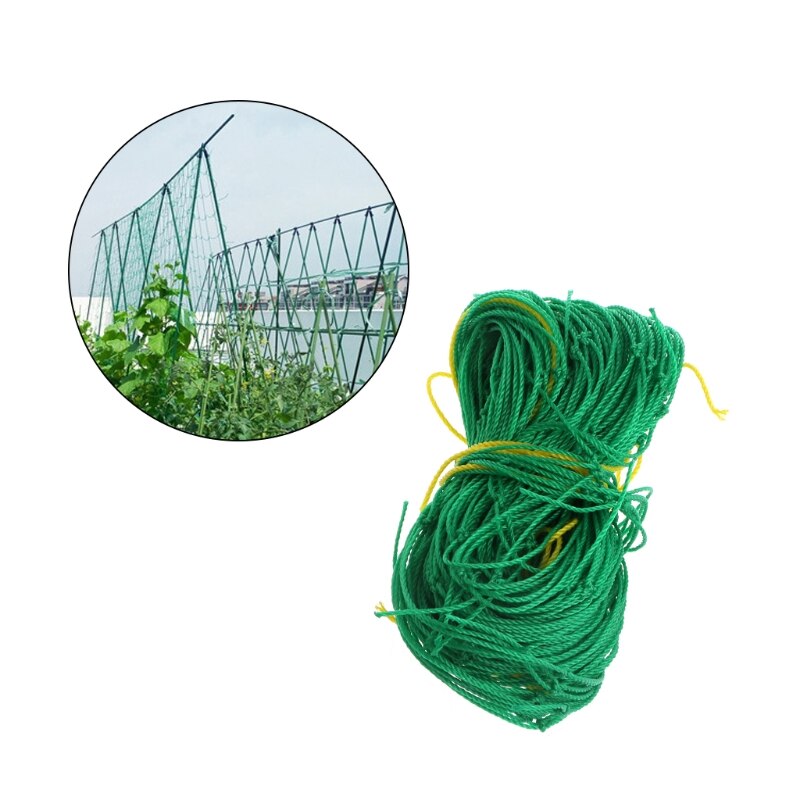 Garden Green Nylon Trellis Netting Suppt Climbing Bean Plant Nets Grow Fence