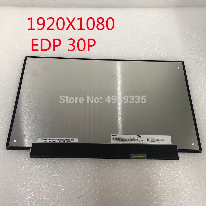 12,5 Zoll LCD Bildschirm 1920X1080 EDP30P Notizbuch HD LCD Bildschirm volle betrachtung winkel