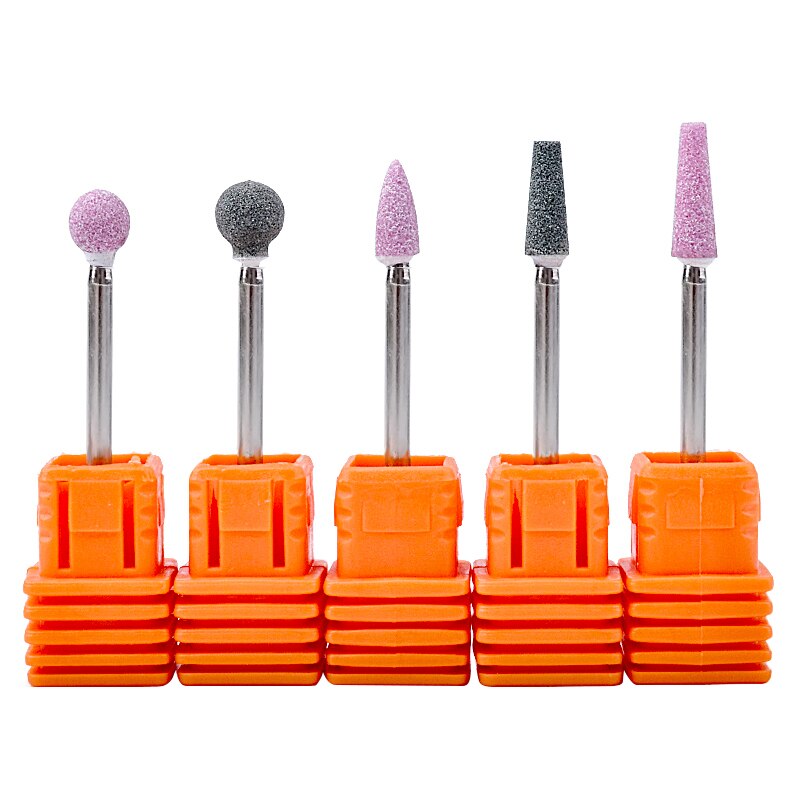 5 uds, uña de manicura eléctrica , cabezal de molienda artístico, limpiador de cutículas duradero de , herramienta de pulido artístico para uñas: 5 pcs of all