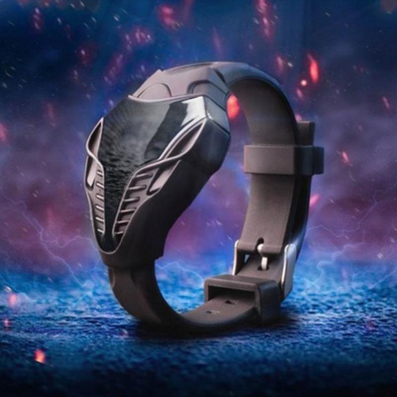 Reloj deportivo Cobra, reloj Digital LED de Color negro para hombre, reloj electrónico con esfera triangular Cobra de silicona para deportes