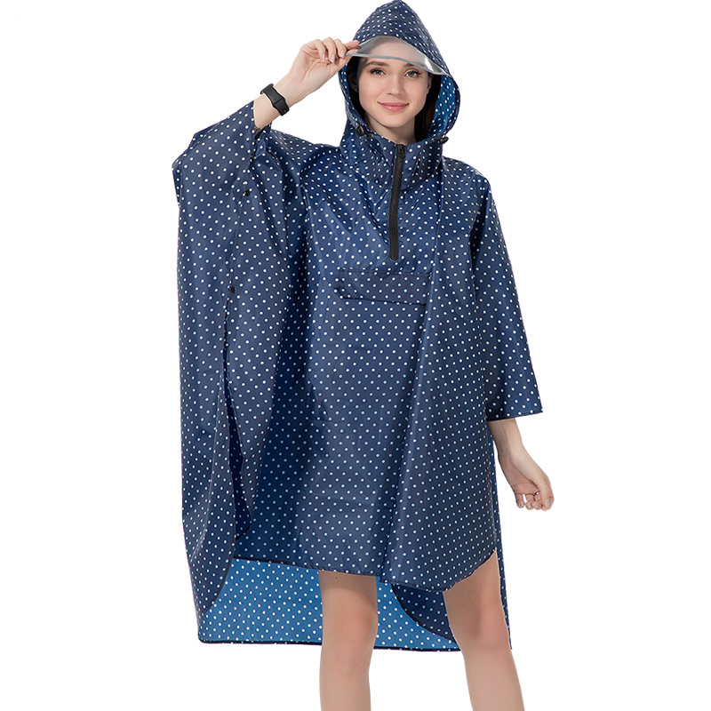 nuevos 3 patrones de de poliéster impermeable mujeres lluvia capa con capucha para damas hombres senderismo bicicleta lluvia poncho