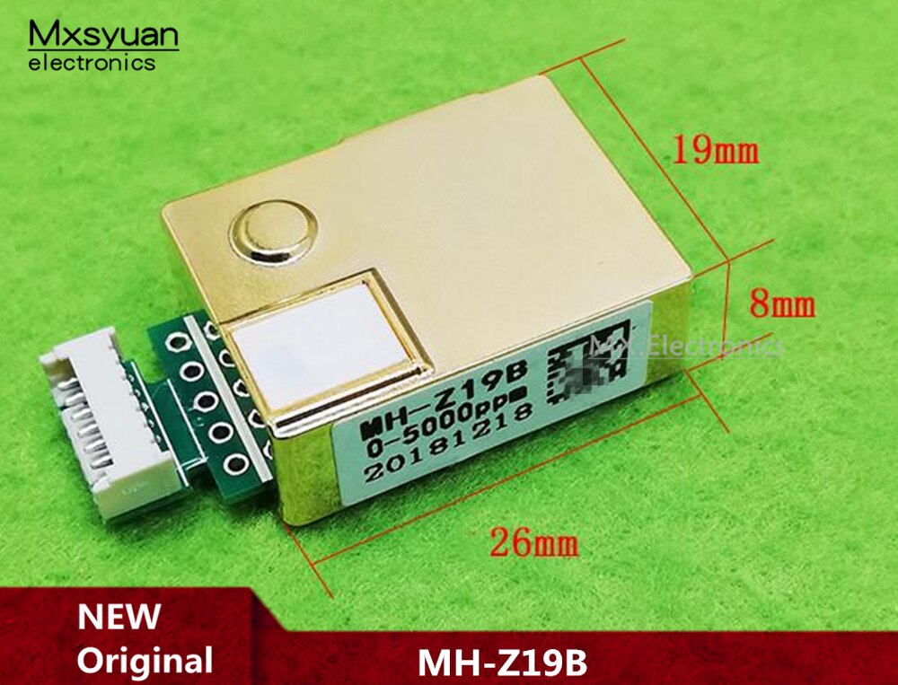 Mh-z19b infrared carbon dioxide sensor for carbon dioxide monitor mh-z19 infrared carbon dioxide gas sensor 0-5000ppm