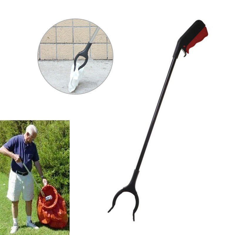 Claw Yard Reach Hand Stick Ground Garbage Trash Arm Grip Long Arm Helping Hand Useful Long Pick Up Reach Grabber Tool Cigarette