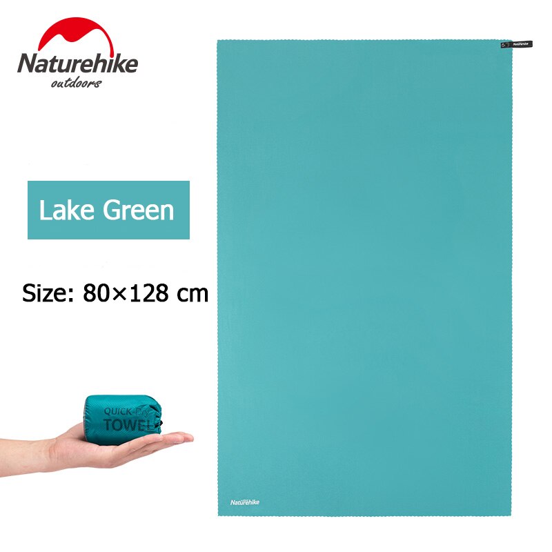 Naturehike Strand Handtuch Mikrofaser Handtuch Außen Schnell Trockenen Handtuch Schwimmen Schlecht Handtuch Fitnessstudio Yoga Handtuch Ultraleicht Reise Handtuch: see grün-80x128cm