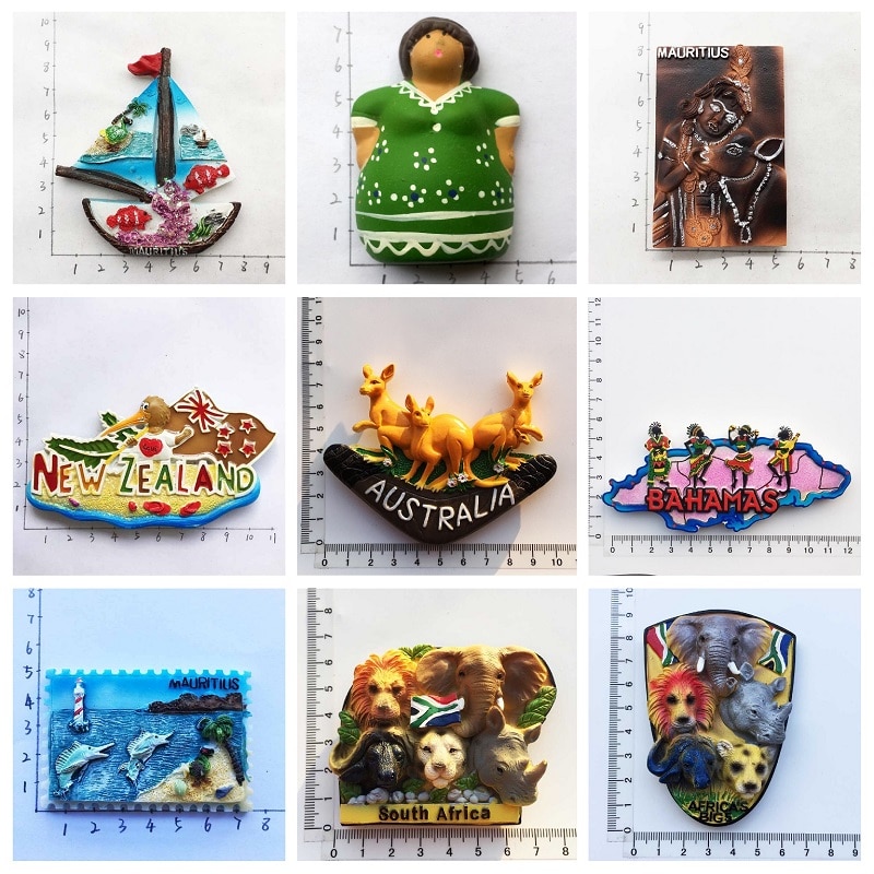 Magnete Frigorifero 3D Mauritius Con Uccello Dodo - Souvenir Da Viaggio, Decorazione Per Casa E Cucina, Fatto A Mano In Poliresina, 7x5 Cm - 3