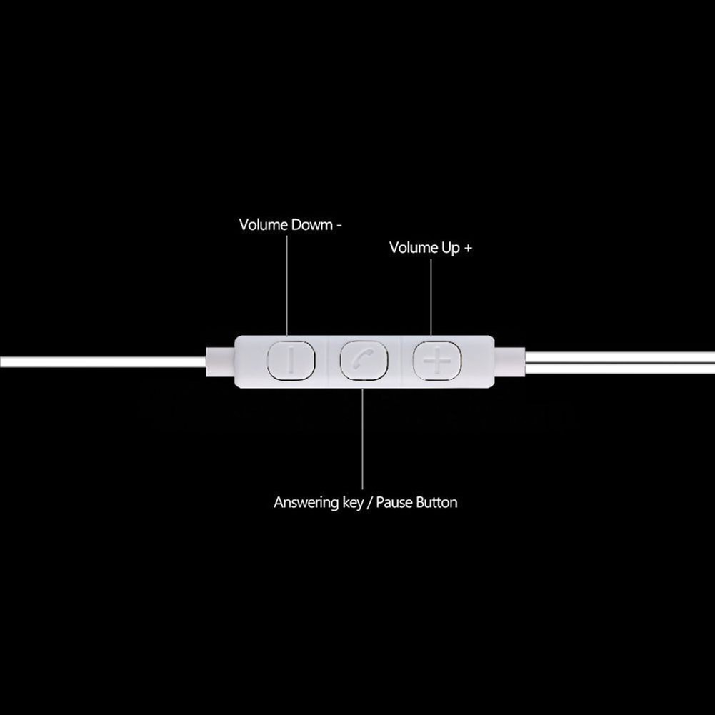 3,5mm Universal- Anti-Strahlung Binaural Luft Rohr Ohrhörer mit Mic für iPhone