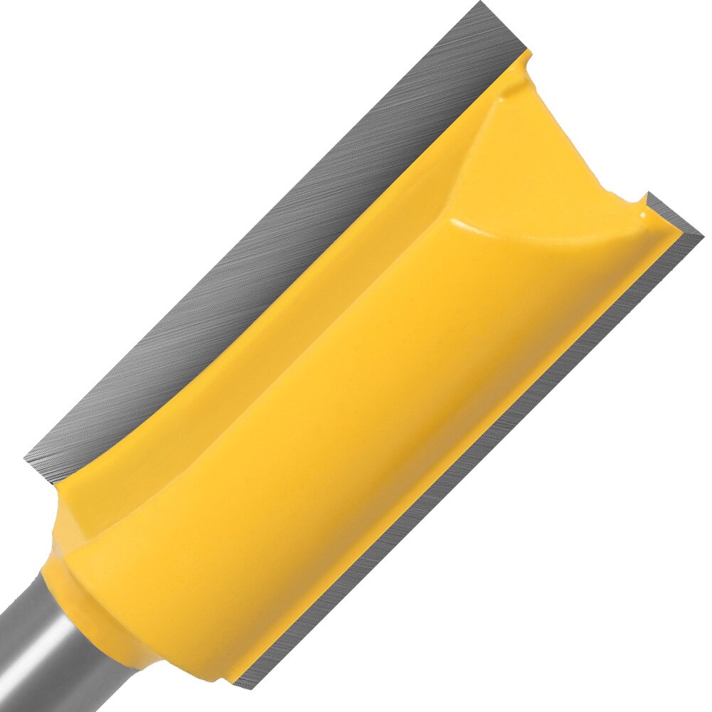 VACK 1/4 fresa de vástago de carburo para madera 6,35mm broca recta para carpintería herramientas de carpintería Cnc 15 16 17 18mm de diámetro