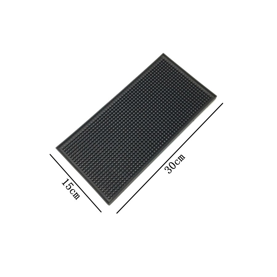 OEM service soft eco-friendly silicone PVC rubber bar mat: 30-15cm