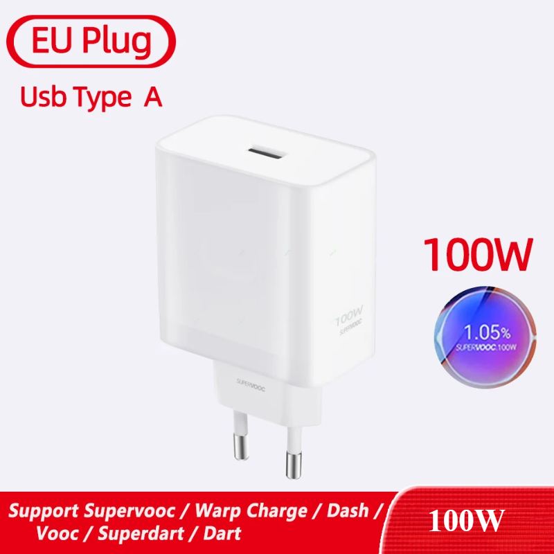 Chargeurs rapides SuperVOOC 100W pour OnePlus 13 12 11 10 Pro Nord CE4 CE3 Lite OPPO Realme avec câble USB Type C de 1M: IL
