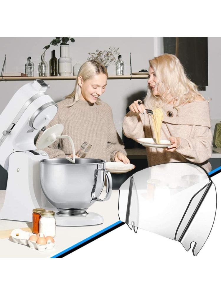 Bouclier de coulée, goulotte de coulée universelle pour bols en acier inoxydable accessoires de mélangeur, déflecteur de robot culinaire, résistant à l'huile et aux éclaboussures