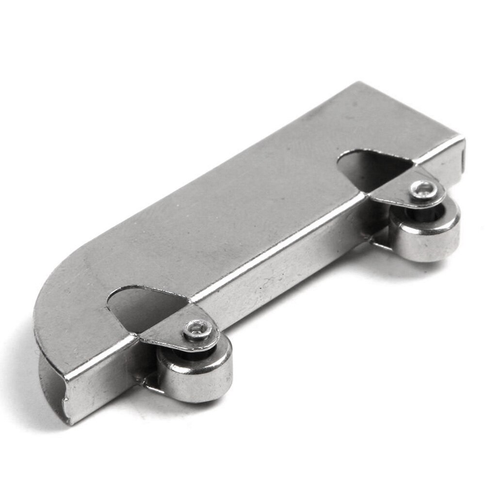 10 PCS Stainless Steel Glass Sliding Door Pulley Double Flywheel Mountain Word Slot Sliding Door Track Glass Pulley Hardware