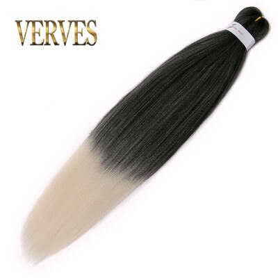 VERVES-Extensions de tresses Jumbo, 26 pouces, tresses synthétiques ombrées et 100 et g/pièce, tresses en Fiber résistantes à la chaleur: P1b / 613