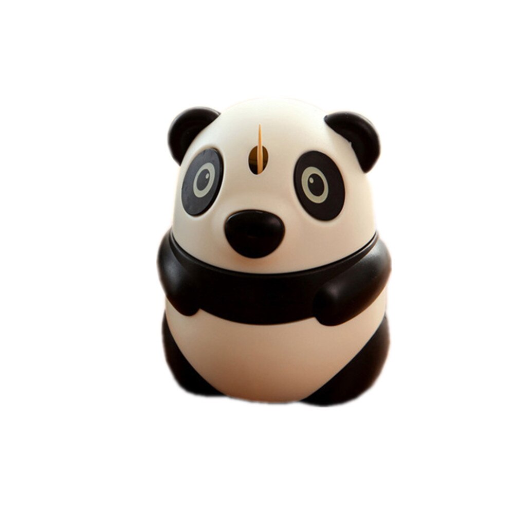 Automatic Toothpick Holder Cartoon Panda Box Personality Cute Feature Panda Toothpick Holder Toothpicks Box: Default Title