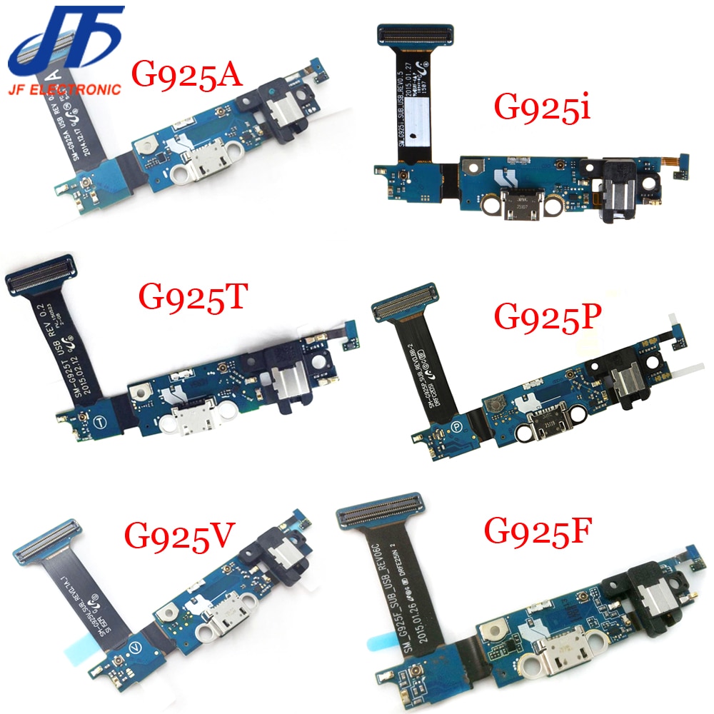10 stuks Dock Connector Charger Usb-poort Opladen Flex Kabel Voor Samsung Galaxy S6 rand G925A G925T G925V G925P G925i g925F G925W8