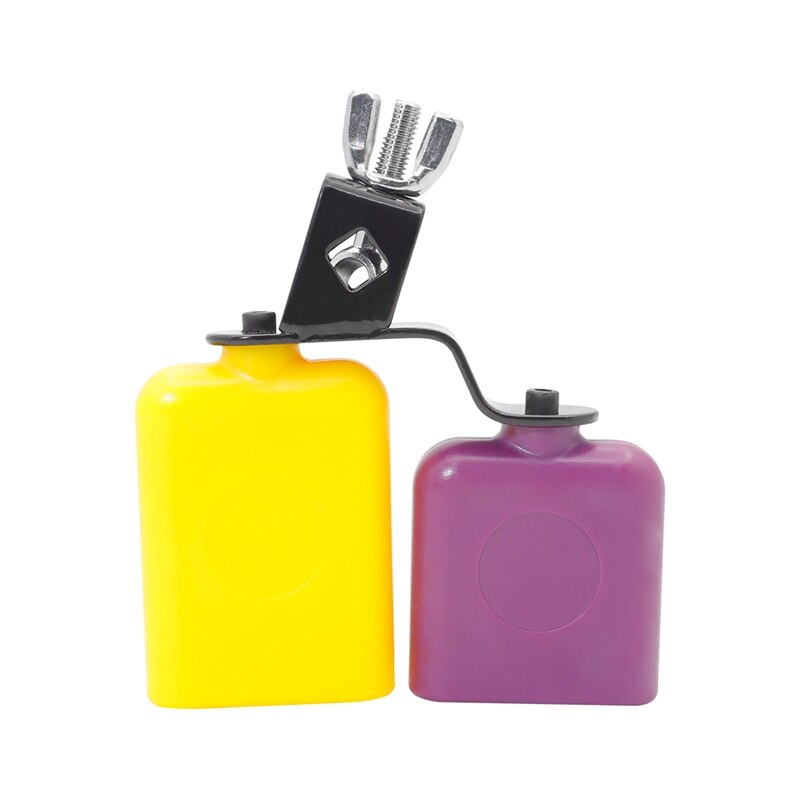 doble Sambago Bell percusión Jam Block Música Latina Cowbell Alto y Bajo sonido madera Knocker tambor Accesorios