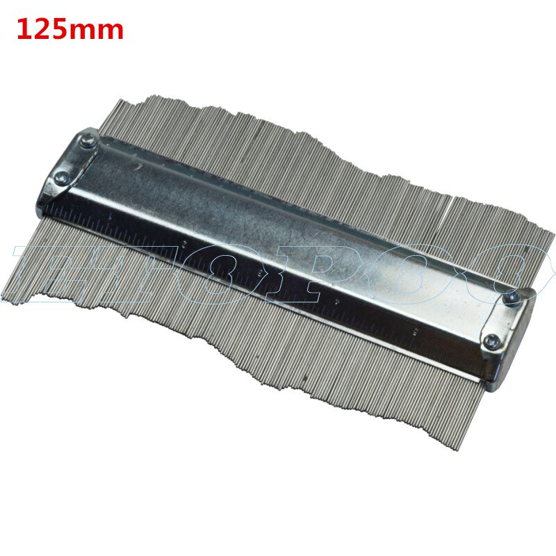 10inch 250mm plastic Contour Profile Gauge Tiling Laminate Tiles Edge Shaping Ruler metal Contour Duplicator Gauge: 125mm metal