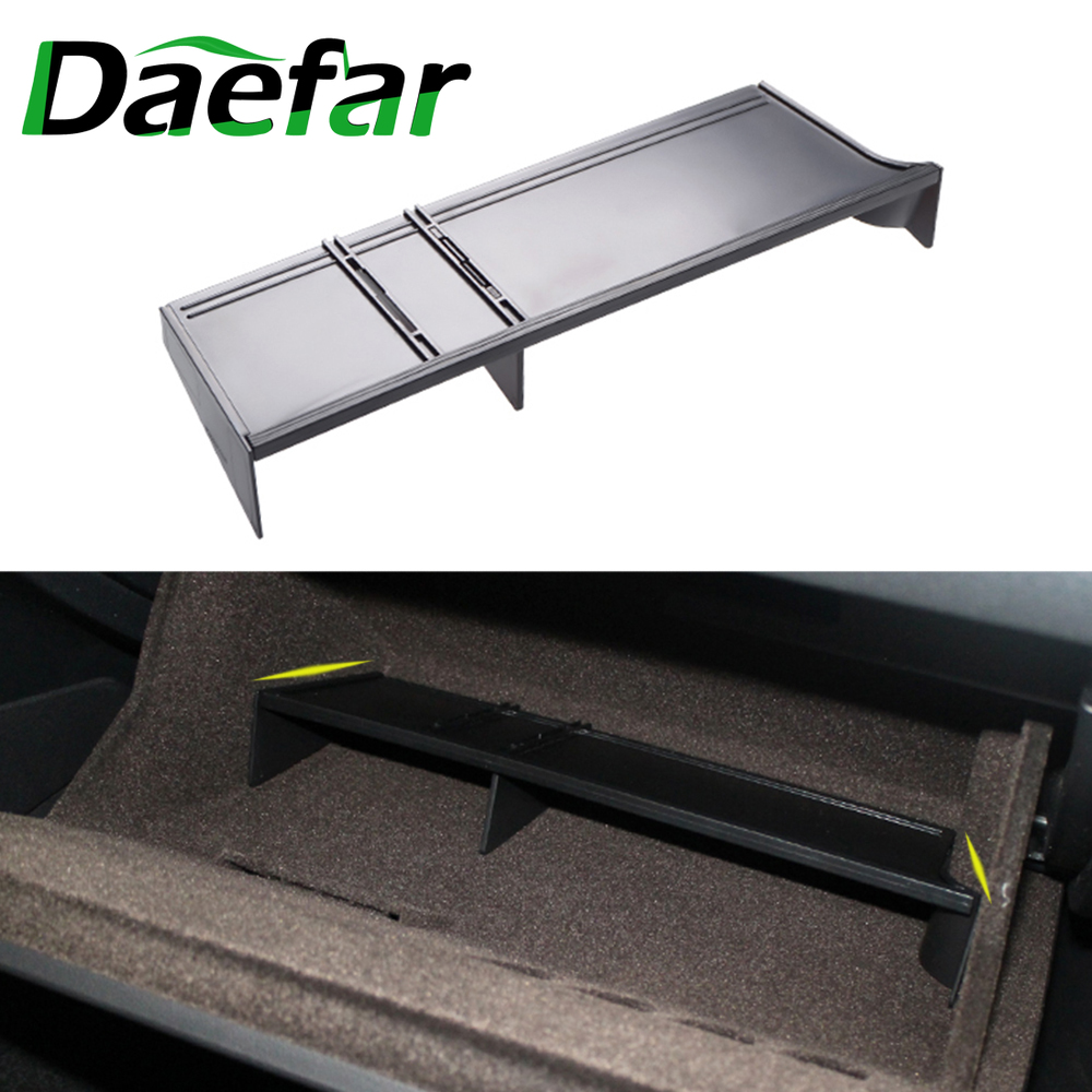 Car Glove Box Organizer Armrest Insert Divider Box Interval Storage for Volkswagen VW Golf 7 7.5 MK7 MK7.5 Accessories