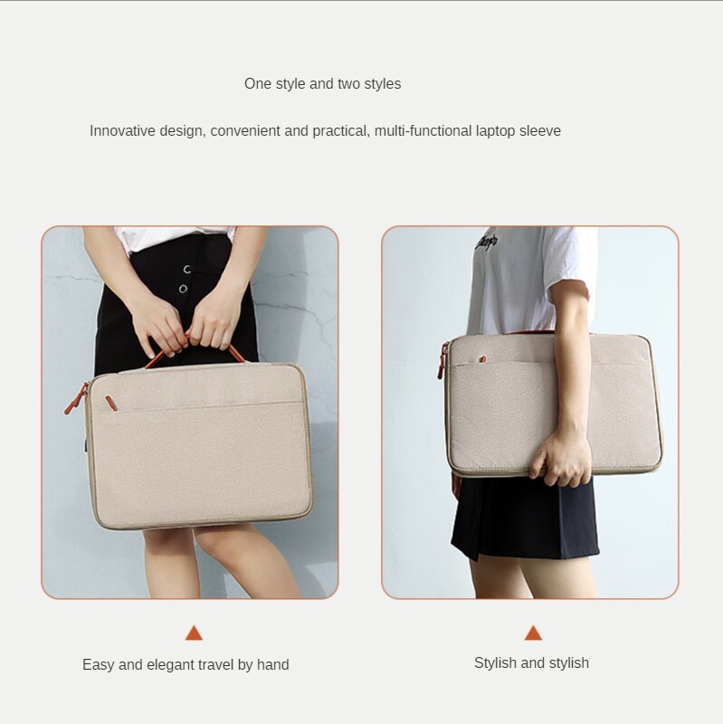 Portable Waterproof Briefcase Men's Women's Notebook Bag Documents Ipad Storage Pouch Office Business Travel Organize Handbag