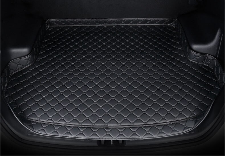 Kofferbak Mat Voor Hyundai Santa Fe Modificatie Kofferbak Pat Bescherming High-Side Waterdichte Auto Decoraties: high black