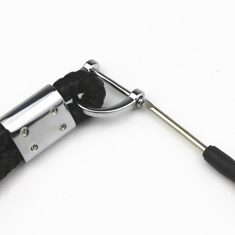 3D Metal+Braided rope Car Styling Keychain Key Chain Key Rings For Peugeot 107 108 206 207 308 307 508 3008 styling