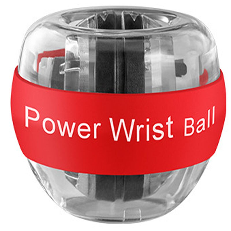 Wrist Ball Super Gyroscope powerball self-starting Gyro arm force trainer Muscle Relax Gym Fitness Equipment: Red