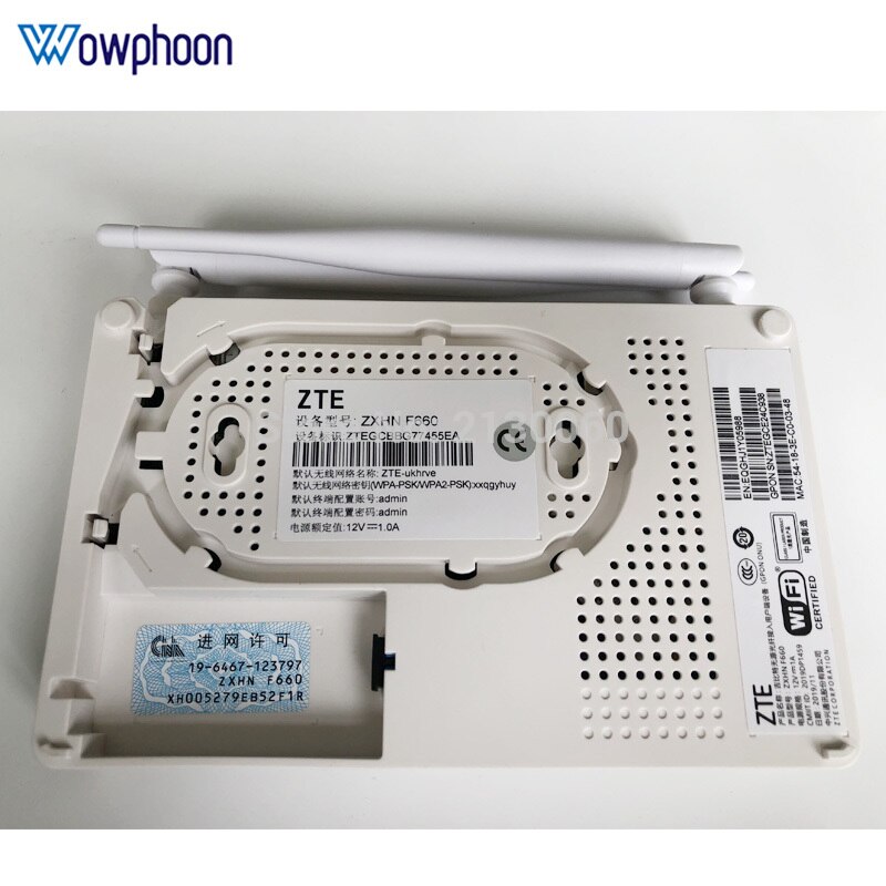 Original ont zte f660 v8.0 1GE+ 3FE+ USB+ TEL+ Wifi external antenna 5dbi SC UPC gpon terminal ont optical