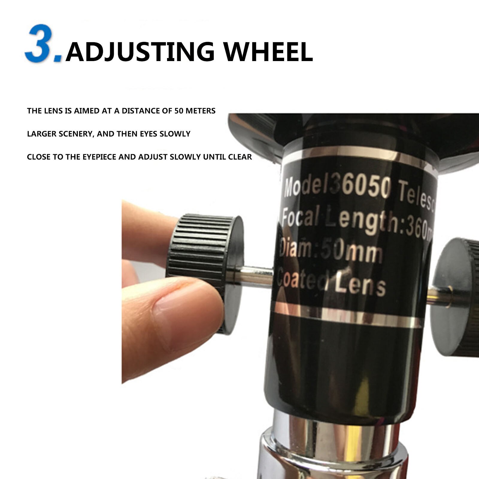 Telescope Monocular F36050 Long View Entry Level Monocular Wide Angle Tripod Telescope High Resolution For Children