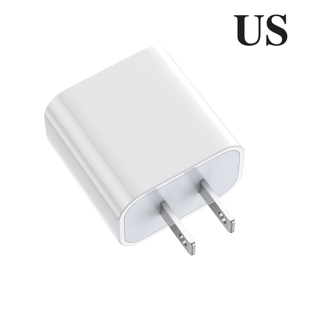 PD 20W USB-C Power Adapter Charger US EU UK Plug Quick Charge 4.0 3.0 Fast Charger For iPhone 12 Mini 11 Pro Max Xs X XR Xiaomi: US