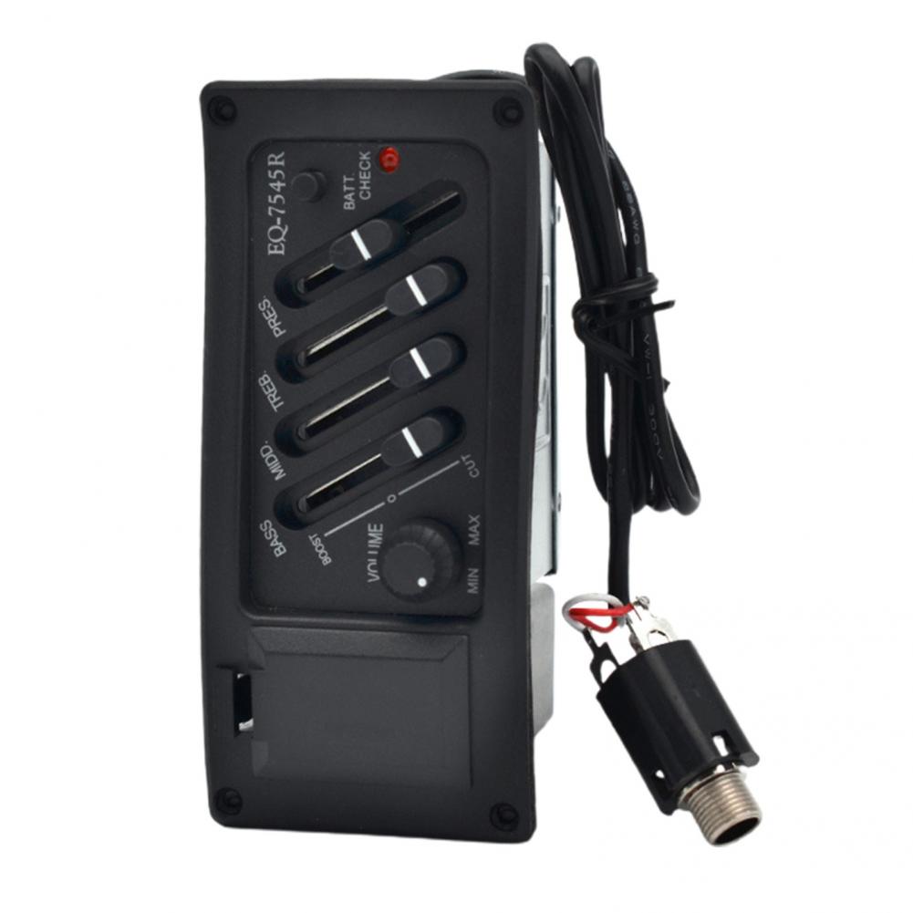 Sound Amplify Lightweight Acoustic Guitar Preamp Amplifier Tuner for Training