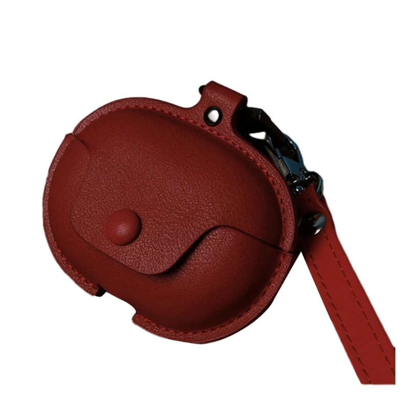 for Huawei FreeClip Case Leather Cover Waterproof Anti-Scratch Protective Earbuds Protector Soft Fit Accessories: Red