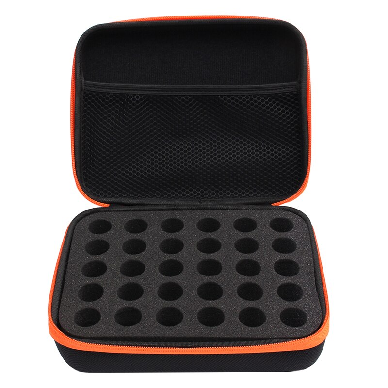 Mallette de transport d&#39;huiles essentielles 10Ml, porte-bouteilles 30, sac à main d&#39;aromathérapie: Orange