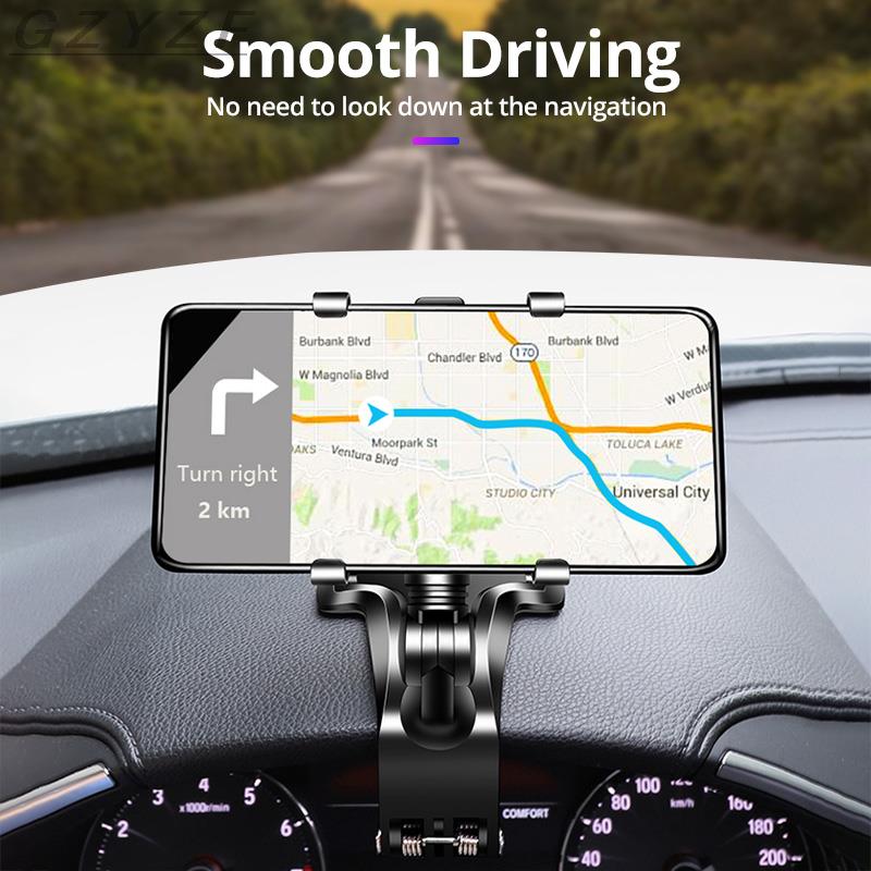 Soporte Universal de teléfono móvil para salpicadero de coche, soporte de 1440 grados para Smartphone, para coche, GPS, novedad
