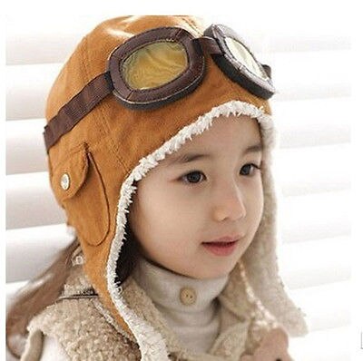 bambini piccoli Cappelli di Inverno Del bambino Pilota cappelli Ragazzi Volo cappucci Inverno Capretti del Cappello del bambino Earflap Caldo berretto cap per uno-tre anni Di Natale regalo