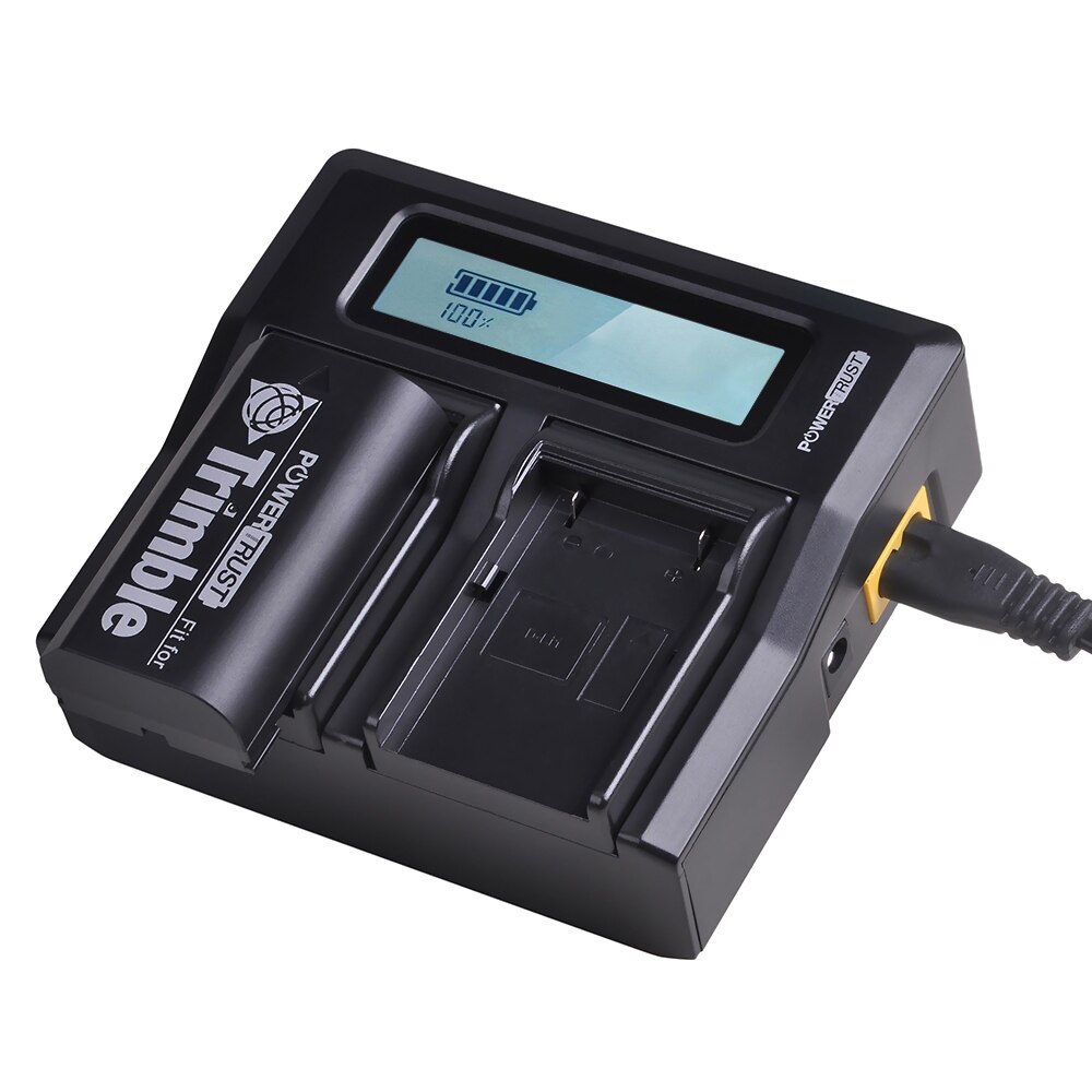 1x 54344 Battery Charger with LCD display for Trimble 29518 46607 52030 38403 5700 5800 R7 R8 GNSS MT1000 GPS Receiver Batteries