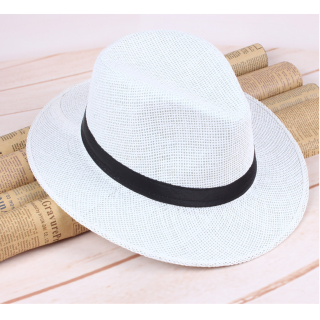 Mode Panama Hoed Zomer Zon Hoeden Voor Vrouwen Man Strand Strooien Hoed Voor Mannen Uv-bescherming Cap Chapeau Femme: 3