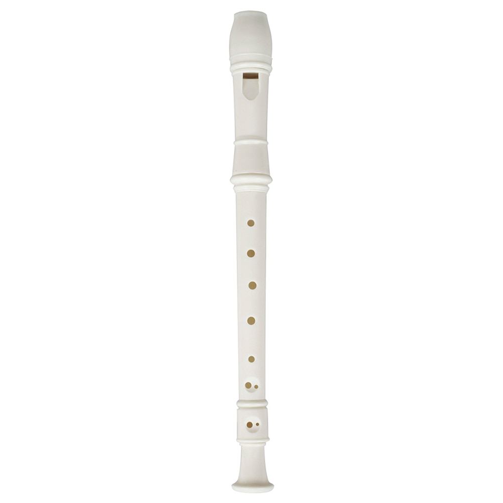 Musical Instrument Soprano Recorder 8-Hole ABS Recorder with Cleaning Rod for Beginner Musical Instrument for Kids Soprano: White