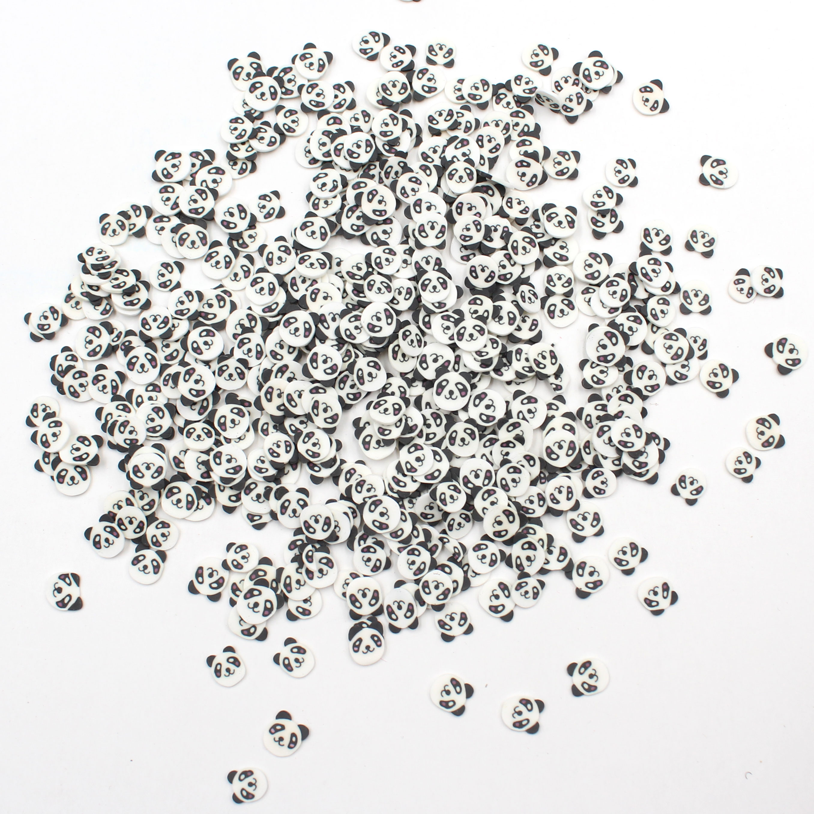 Tranches de Panda en argile polymère 100 g/Lot, accessoires de bricolage, arrosage d&#39;animaux mignons pour jouets Nail art, artisanat de décoration à faire soi-même