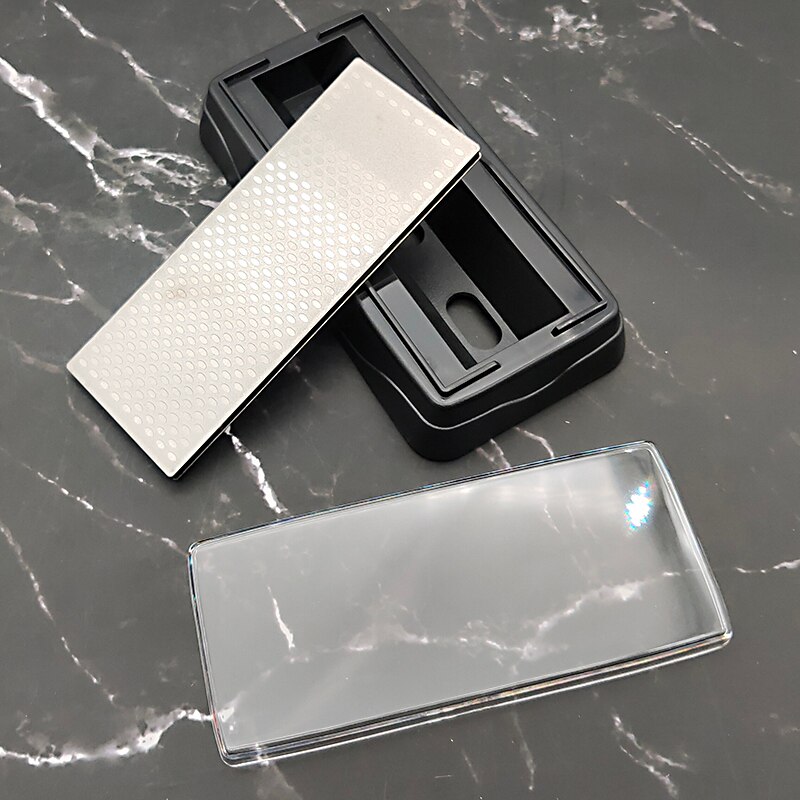 TAIDEA diamant double face 360 #600 # couteau aiguisé ener pierre coupante, utilisé pour les couteaux et la pierre tranchante, avec base antidérapante