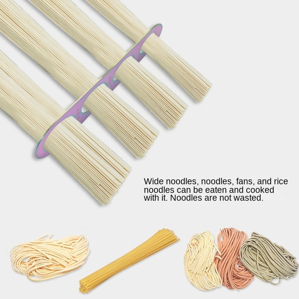 Edelstahl Spaghetti Measurer Pasta Maßnahme Koch Küchen utensilien Werkzeuge Nudel 4 Loch Messung Portion kontrolle